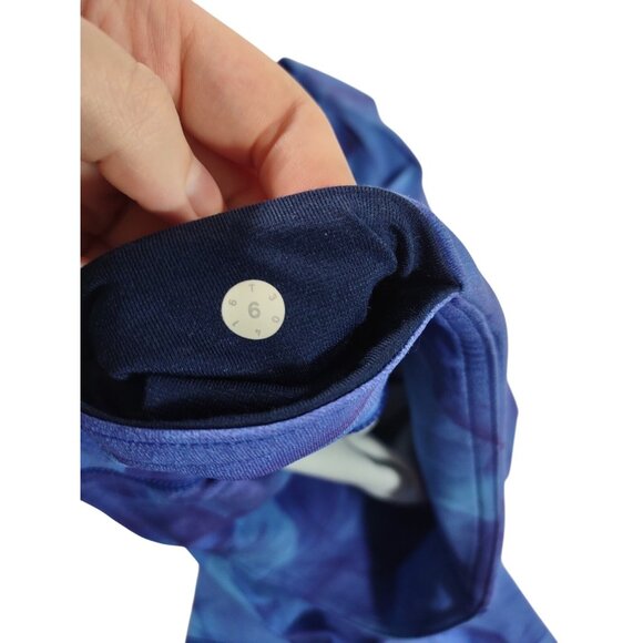 Worn Once! Lululemon Wunder Under Pant Leggings Midnight Tulle Blue Sz 6 Rare - Picture 4 of 6